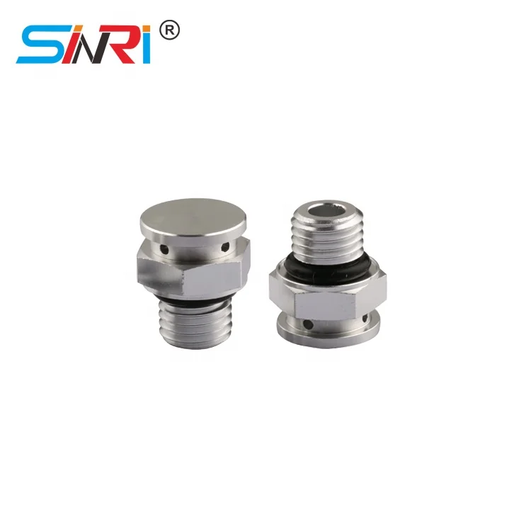 SINRI Factory Price Waterproof Breathable Pressure Valve M12 Breather Metal Vent Plug For Outdoor Enclosure