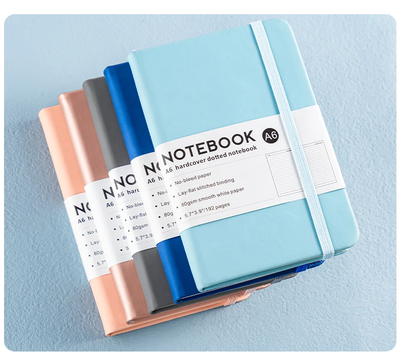 Wholesale Premium A5 Lined Journal Notebook Elastic Band Diary for Education Promotion