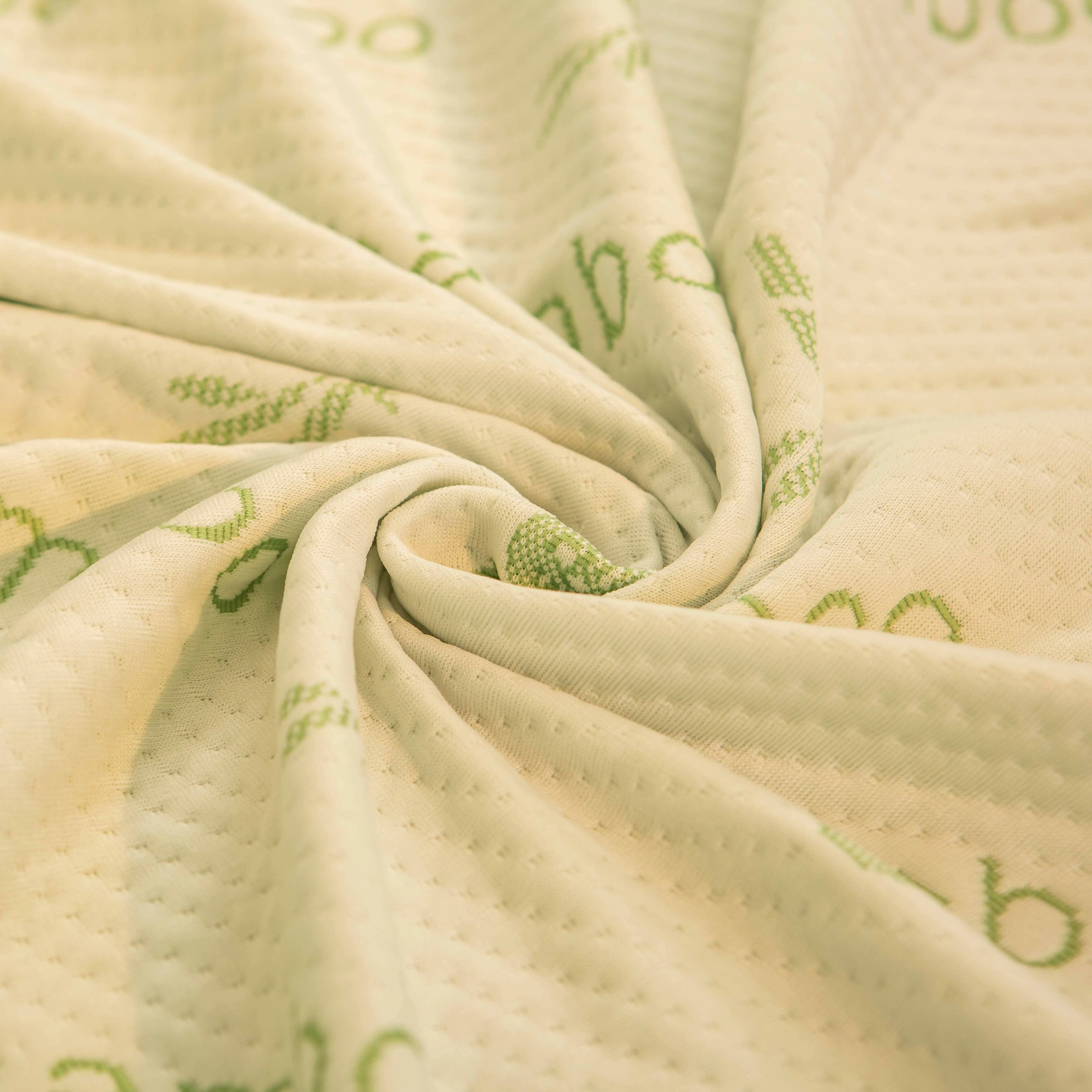 Breathable Lightweight Bamboo Fiber Double Jacquard Knitted Mattress Fabric for Home Textiles