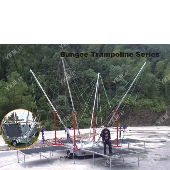 2019 high quality and hot sale bungee trampoline on trailer