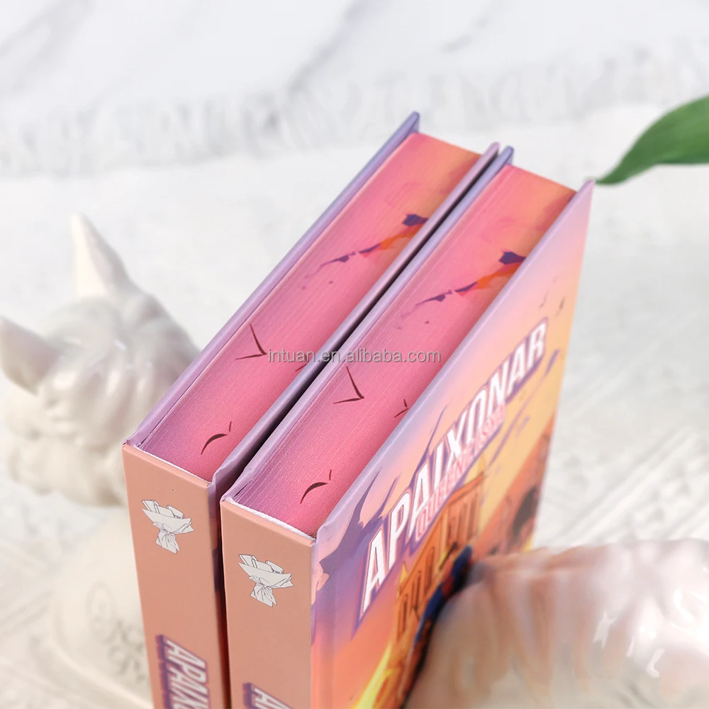 Custom Spray Painted Hardcover Novel Book Art Design with Offset Printing A4/A5 Size for Kraft Paper Packaging Carton Boxes