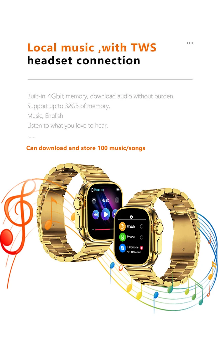 Умные часы M9 ultra max Золотая версия умные