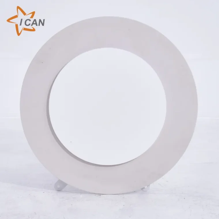 White Round Dining Outdoor Tabletop Coffee Shop Furniture Garden Patio Restaurant Table
