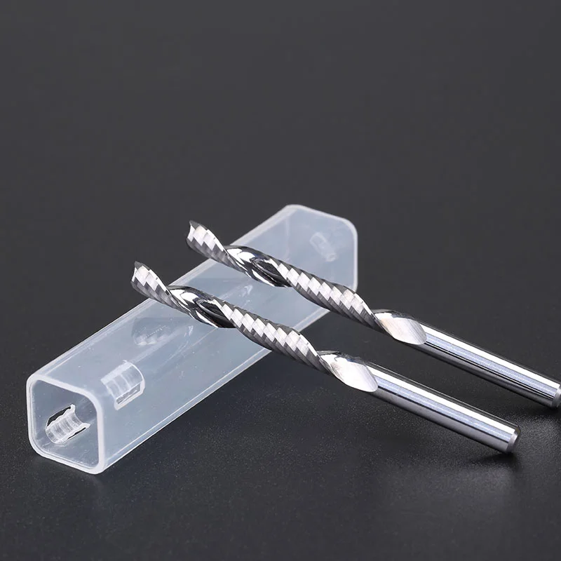 На пути деревообрабатывающий инструмент с ЧПУ Алмазные акриловые фрезы Спиральные Фрезы с ЧПУ