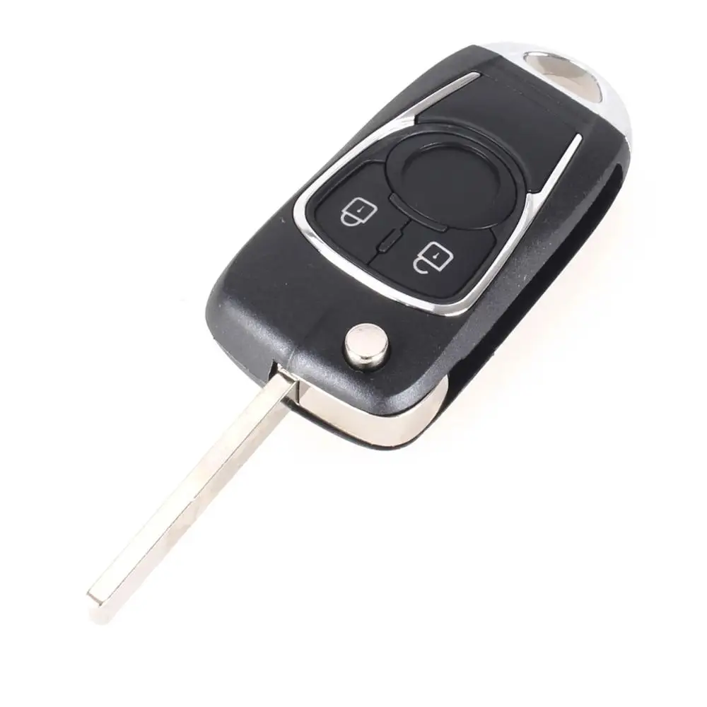 KEYYOU 2 Buttons Modified Flip Folding Remote car Key Shell Keyless Case For Chevrolet Epica Lova Cruze For Buick HU100 Blade