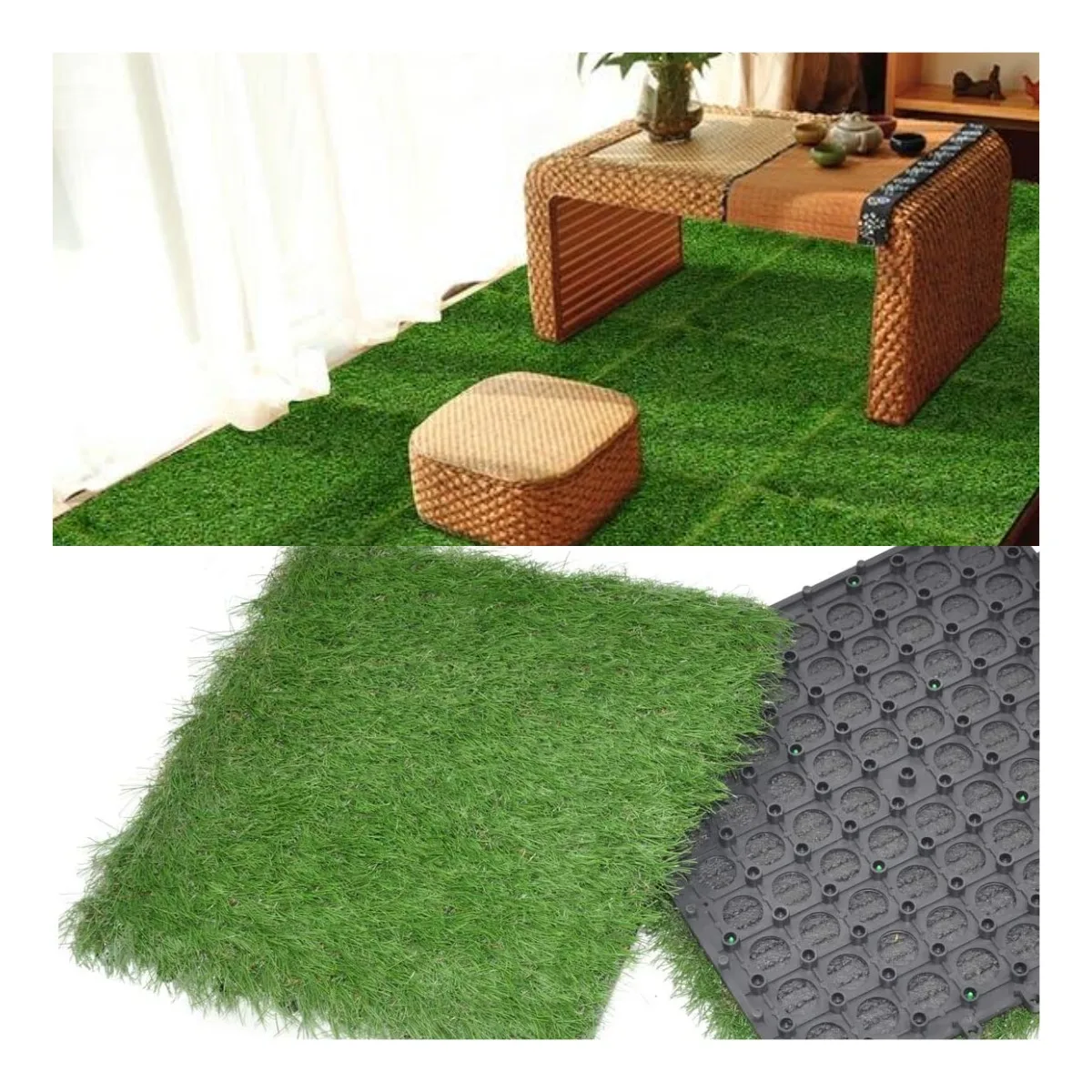 Lvyin, недорогая искусственная трава, квадратная плитка, пластиковая блокирующаяся синтетическая трава, газон, черепица