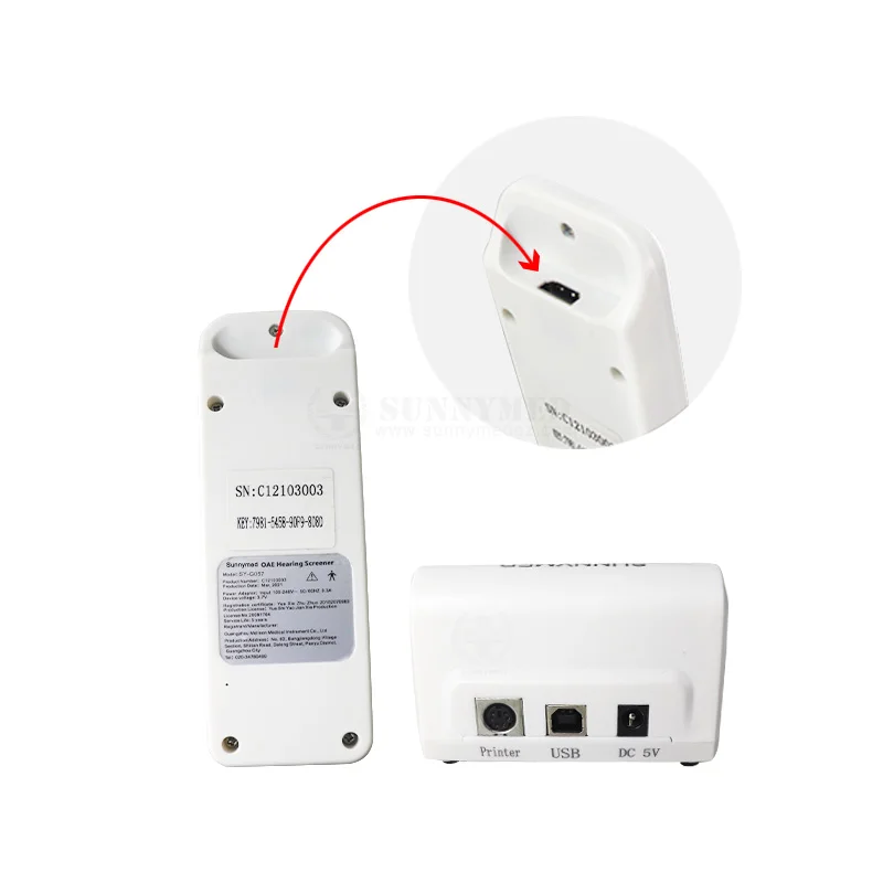 SY-G057  rapid result Infant Hearing Screening Device Safe Accurate OAE Newborn Hearing Test Instrument for hearing screenings
