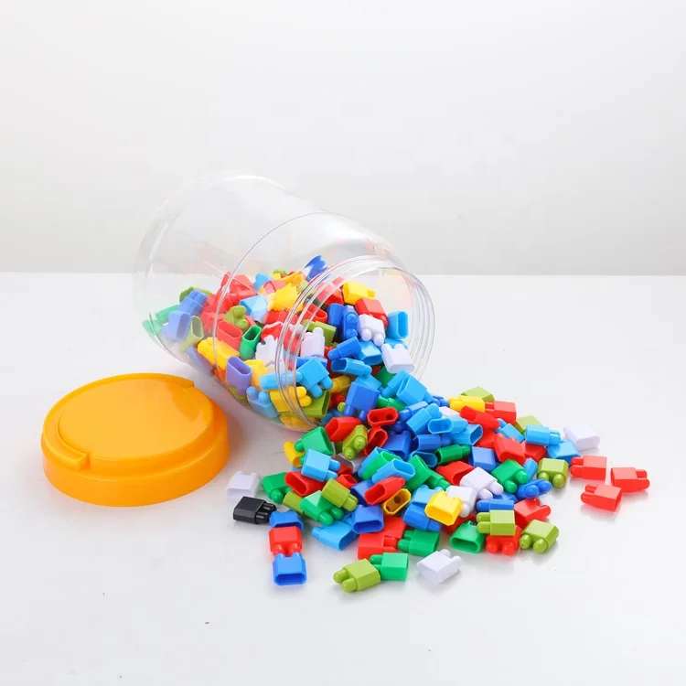Hot selling kids diy toys puzzle block toys children plastic building blocks