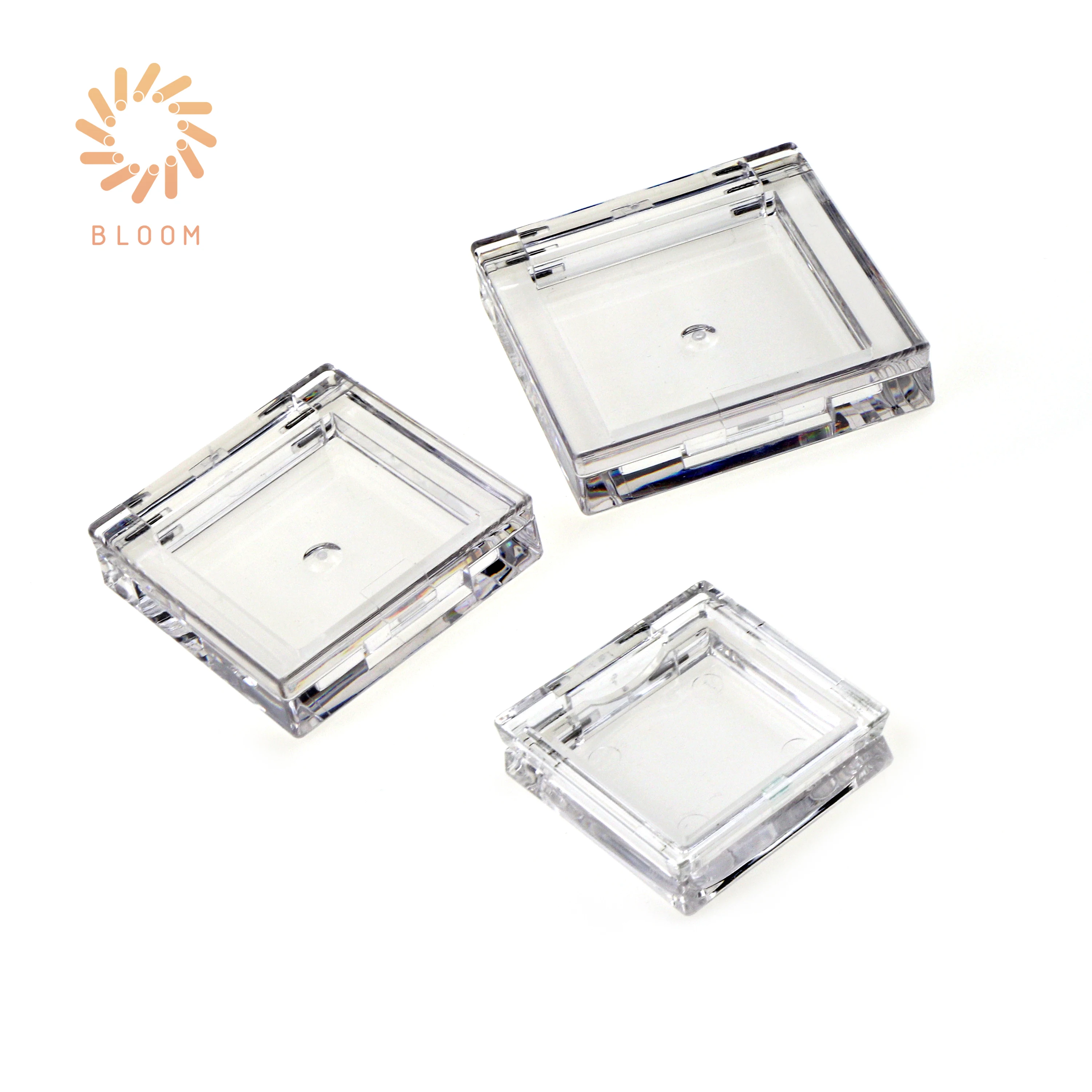 
Clear Cheek Highlight Powder Transparent Single Colour Eyeshadow Case Square Blusher Packaging 