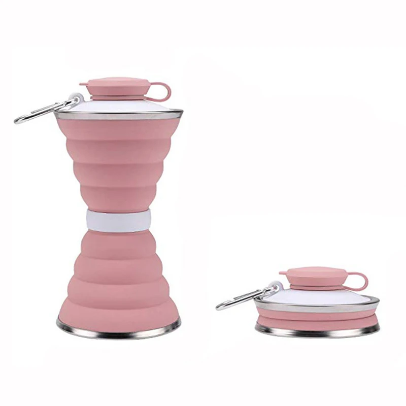 Hot Selling Retractable Silicone Folding Water Cup Travel Sports Water Bottle