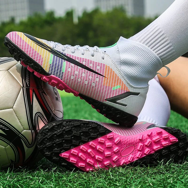 PDEP high quality shoes football for men bretheable long nail grass sports soccer