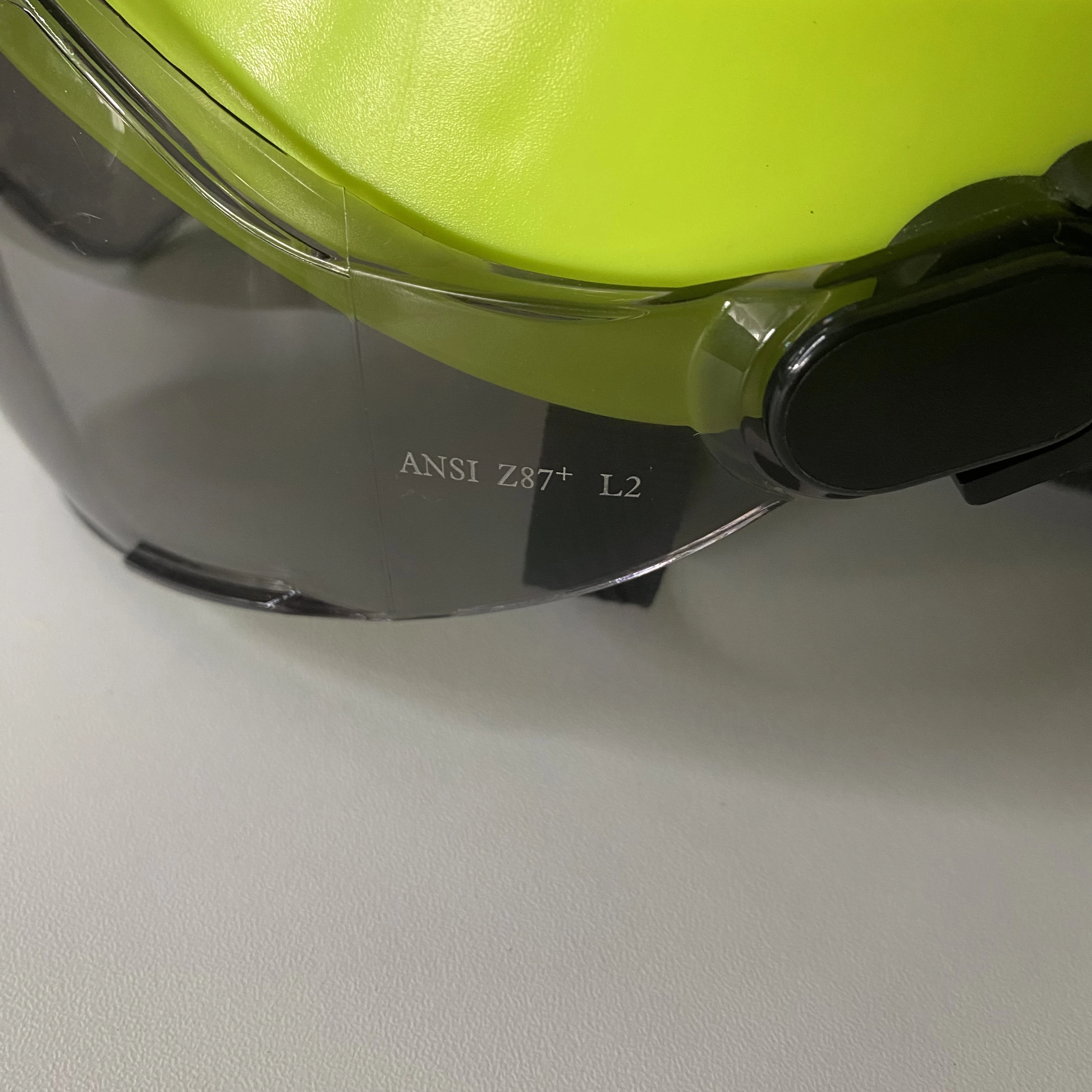PPE product safety visor PC exterior visor for safety helmet clear and black visor safety helmet accessories