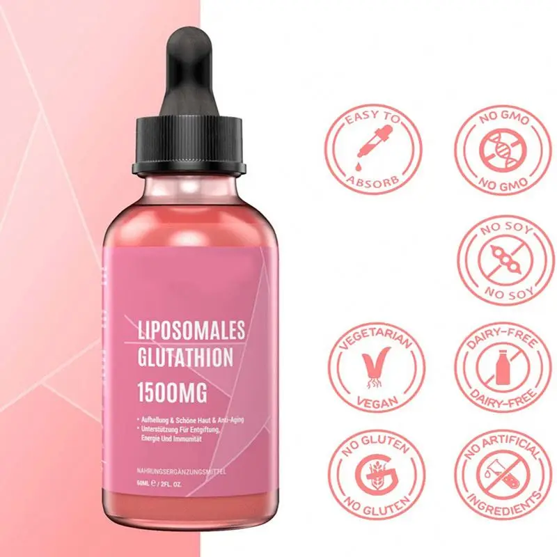 factory supply Private label Glutathione Drop Antioxidant skin whitening glutathione lightening anti-age