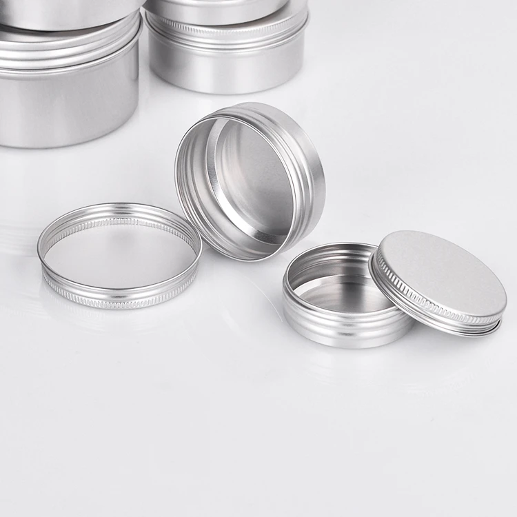 Custom Private Label Luxury Empty Aluminum Cosmetic Face Cream Jars Packaging