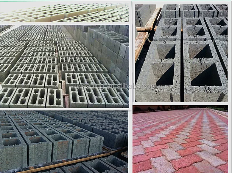 QTJ4-40 Cement Concrete Block Interlock Wall Bricks