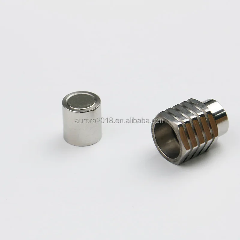 Custom Manufacture Stainless Steel Clasp Leather Cord Bracelet DIY Jewelry Findings Clasp Braided Cord Clasp Buckle