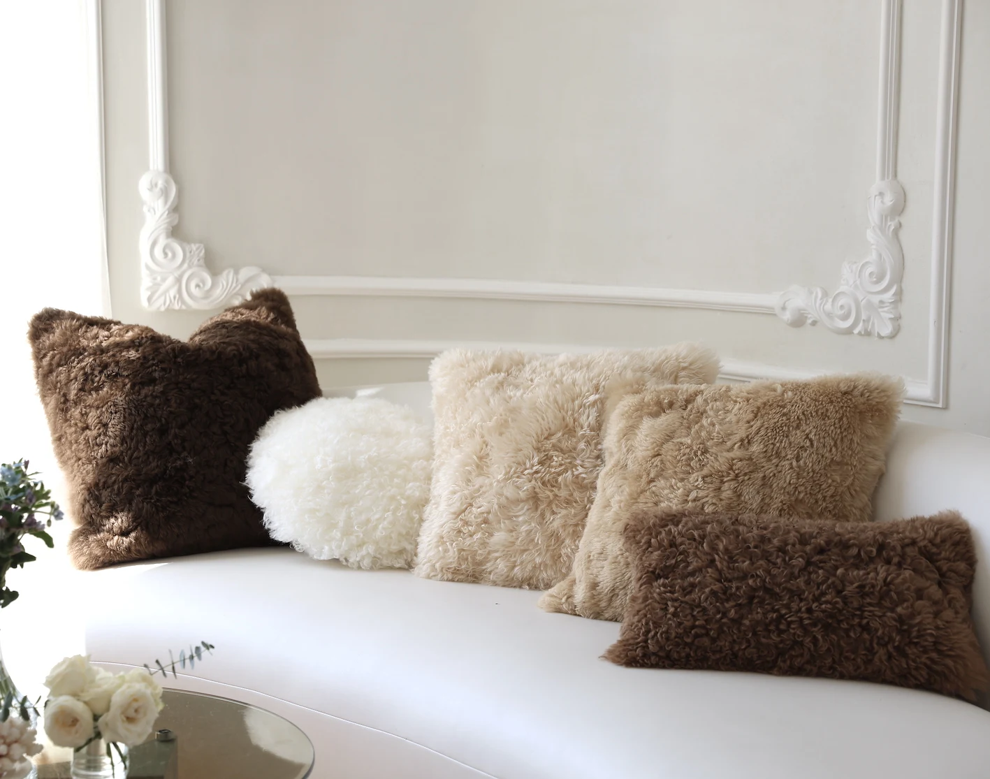 Wholesale Real Sheepskin shearling leather hide fur pelt