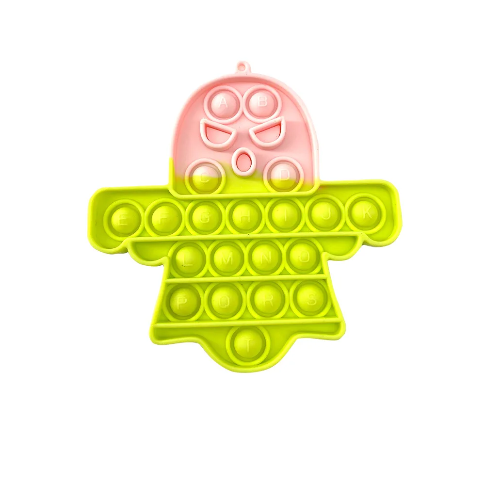  New Creative Funny Educational Anxiety Relief Dimple Toy Good Sound Halloween Little devil Pumpkin Fidget Toys For Kids