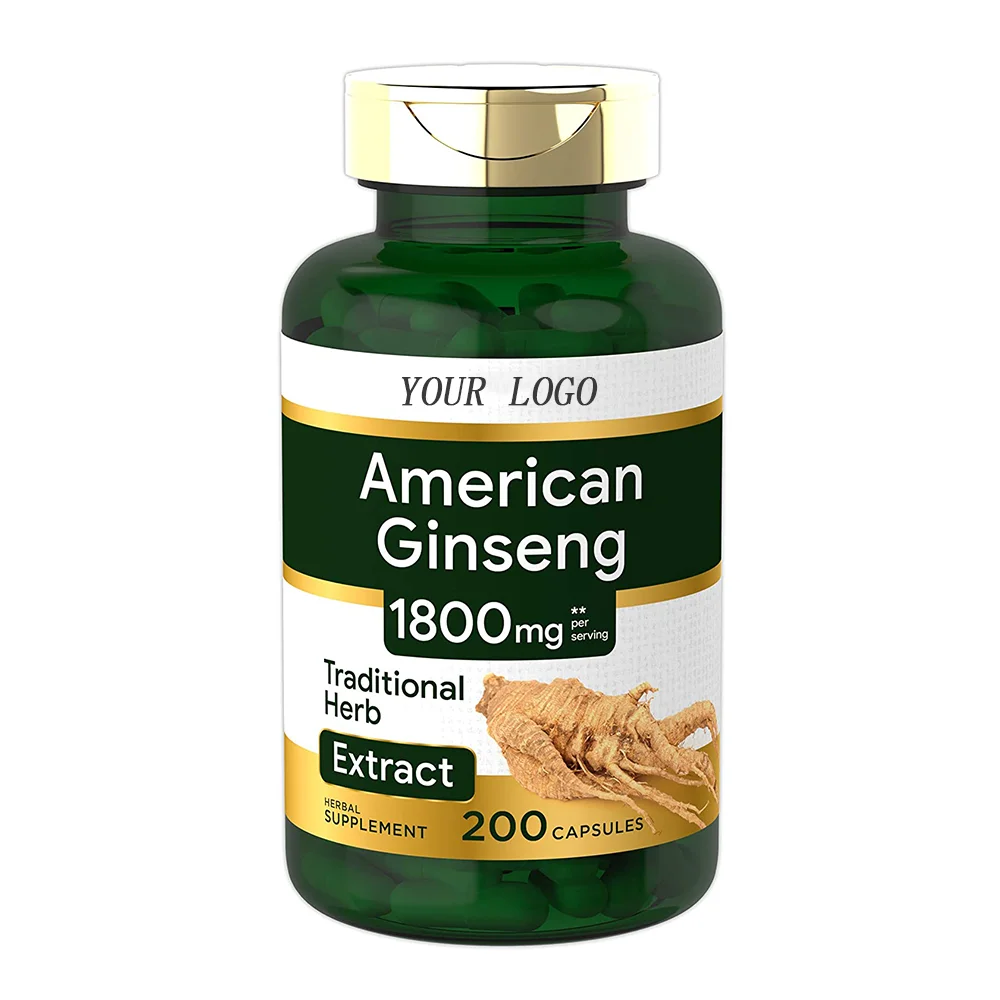 2023 High Quality Antioxidant Turmeric Root Vitamin Mineral American Ginseng Softgel Capsule