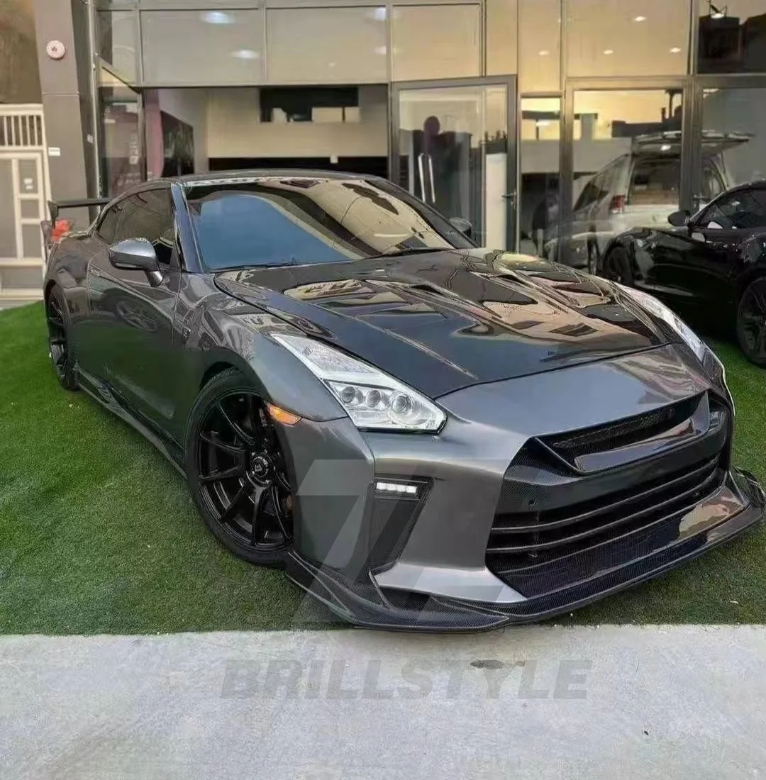 Верхний стиль капот двигателя из углеродного волокна для Nissan R35 GTR