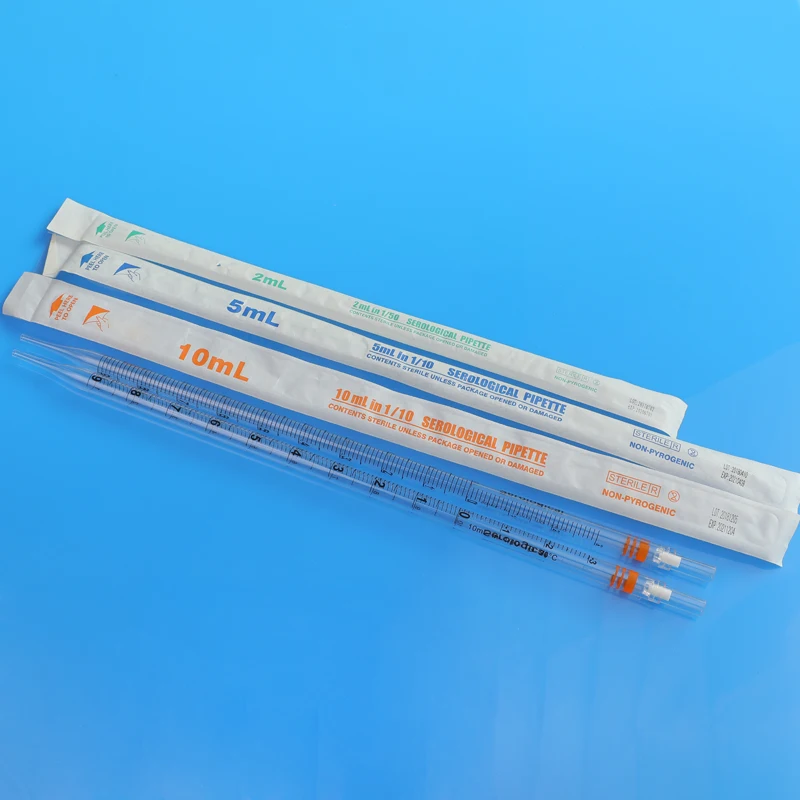 High Quality Lab Consumable Disposable Sterile Serological Pipettes