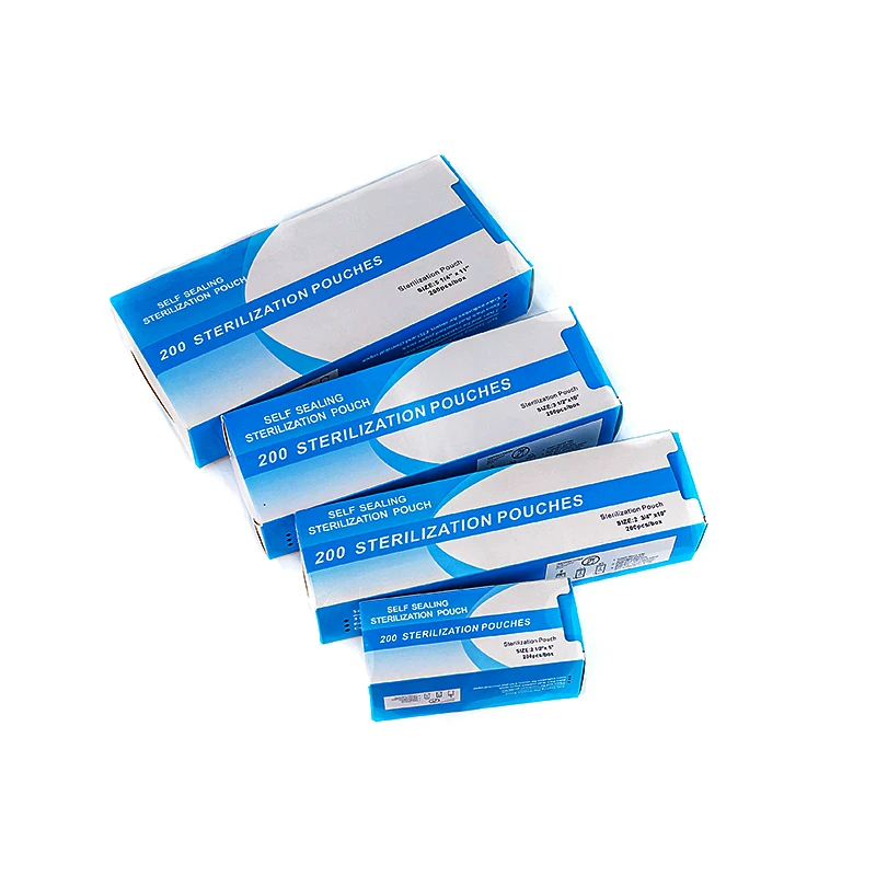Medical Disposable Dental Reinforced Film Self Sealing Sterilization Pouch