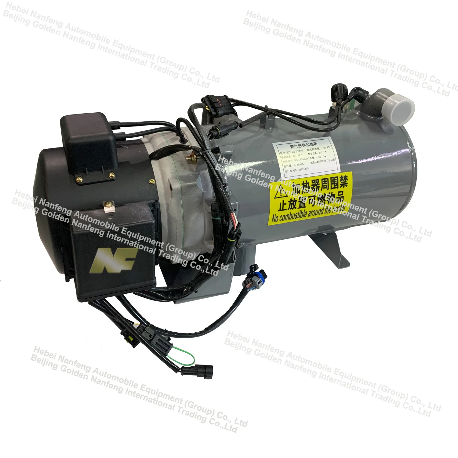 NF 30kw Gas passenger buses Parking heater 24v safe preheating engine parking heater CNG LNG parking heater for bus