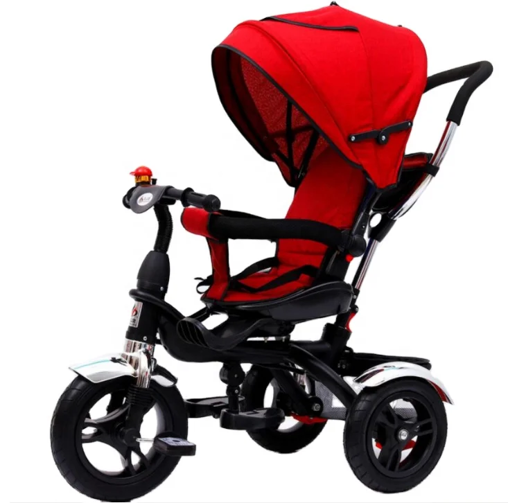 Прямая поставка от производителя оптовая продажа 4 в 1 детский трехколесный велосипед Детские Ходунки Трехколесный для мальчиков и девочек детская коляска