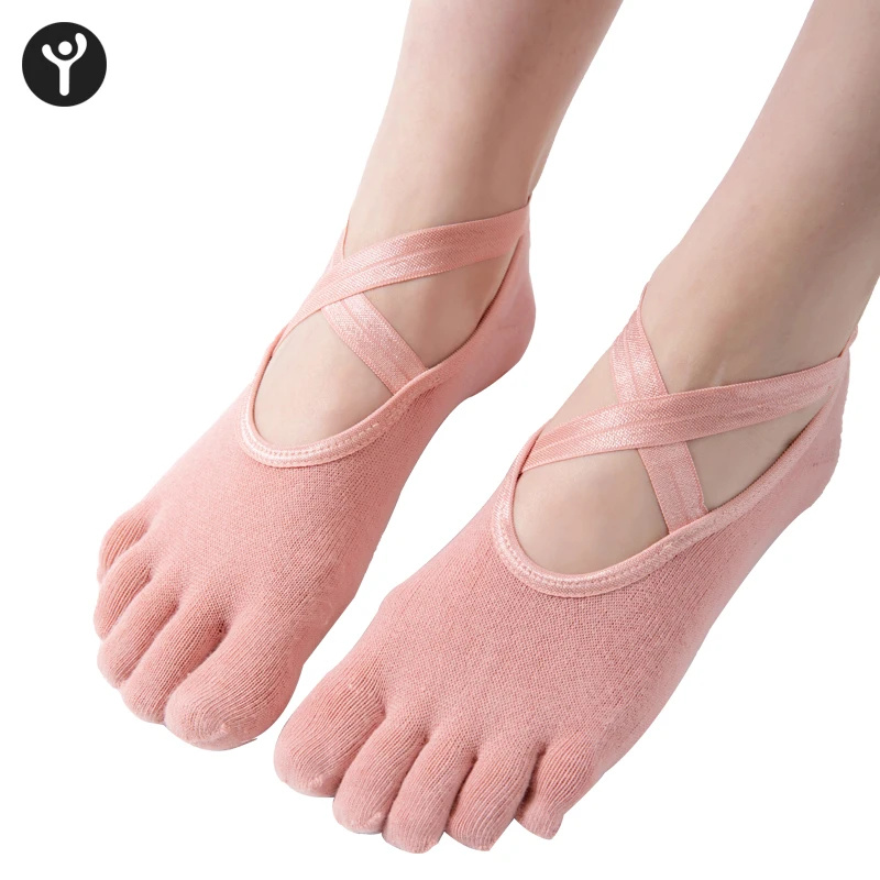 Wholesale Women Yoga Gym Dance Sport Exercise Cotton Non Slip Massage Fitness Yoga Socks