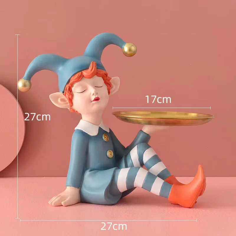 Home Decor Resin Crafts Nordic Style Simple Art Circus Acrobatic Clown Shape Office Home Accessories Gift Set Decoration supplie