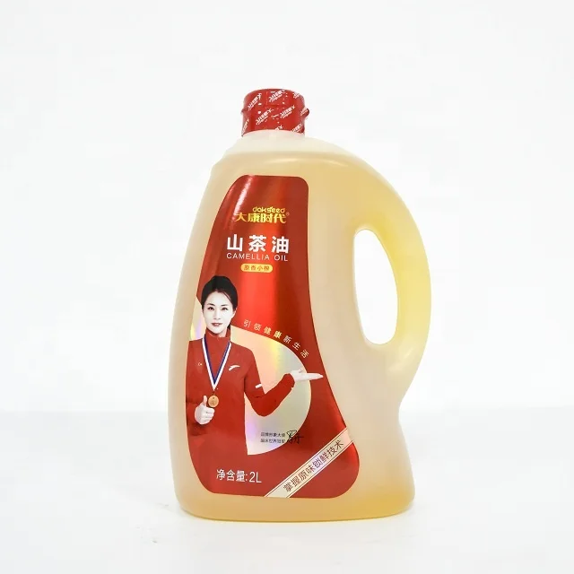 Naked camellia flavor cold pressed cooking oil and cosmetic material oil  2L