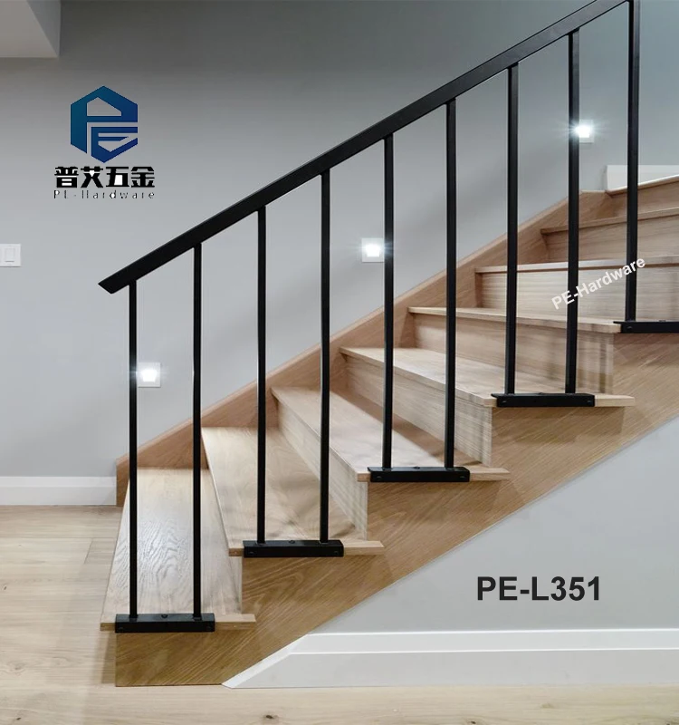 Indoor stainless steel deck handrail rod railing design inox balustrade for wooden staircase system