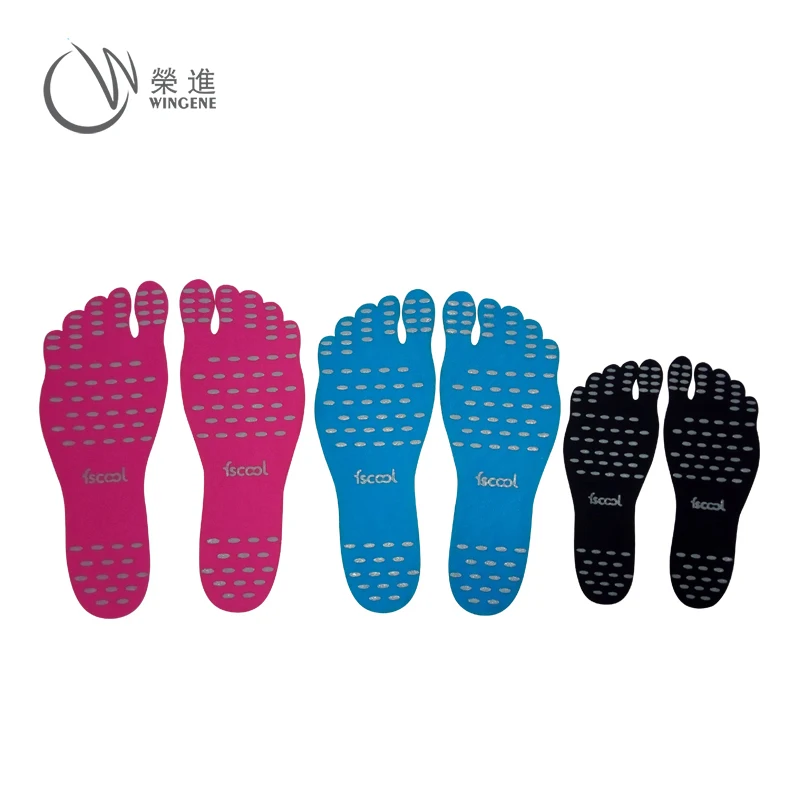 New Trending Barefoot Feet Stickers Soles, Barefoot Adhesive Water Shoes Foot Pad, Stick-on Insoles