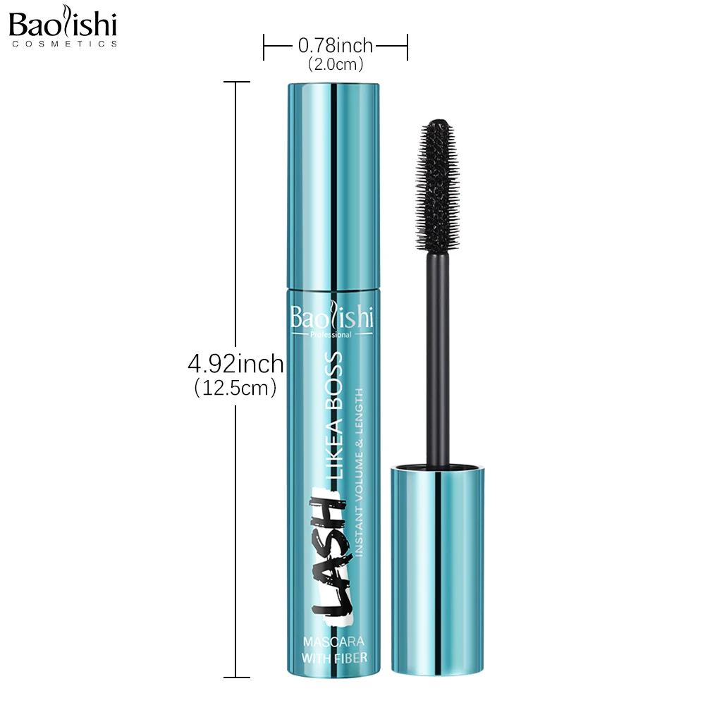 4D Black Mascara Volume Silk Fiber Mascara Thick Curly Long Eyelash Mascara Smudge-proof Eyelash Extension Eye Cosmetics