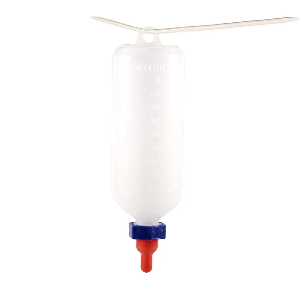 1L Calf Milk Nursing Bottle with Nipple Calf Milk Feeder Bottle Holder Sheep Cattle Milking Feeding Replacement Livestock Tools
