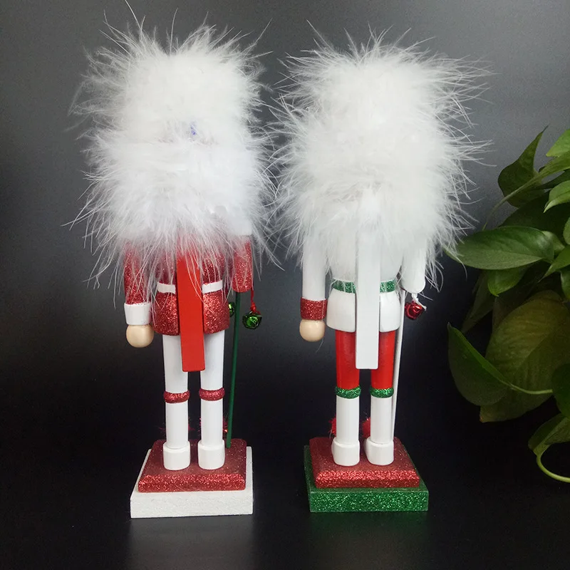 
Christmas tree ornaments 24 cm bright pink nutcracker doll 