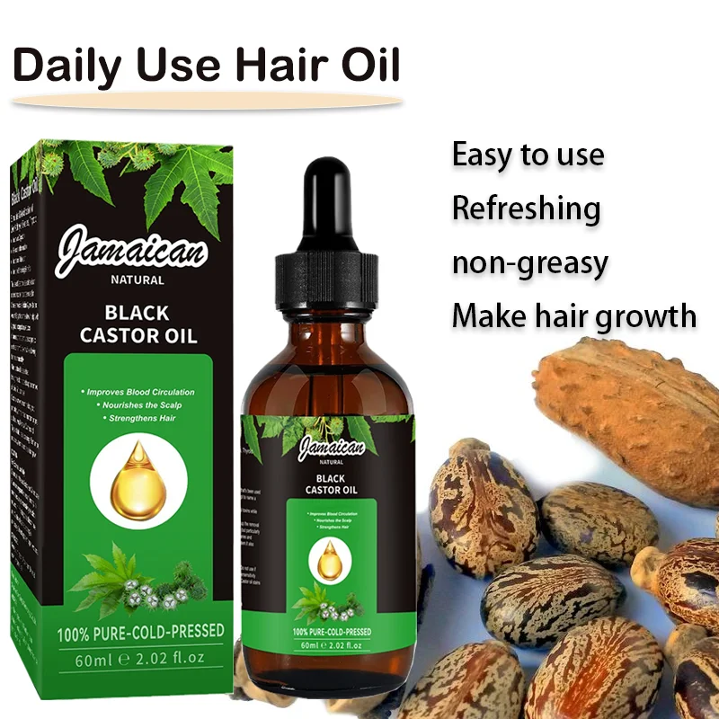 Factory Supplier Cold Pressed Skin Moisturizer Black Jamaican Castor Oil For Hair