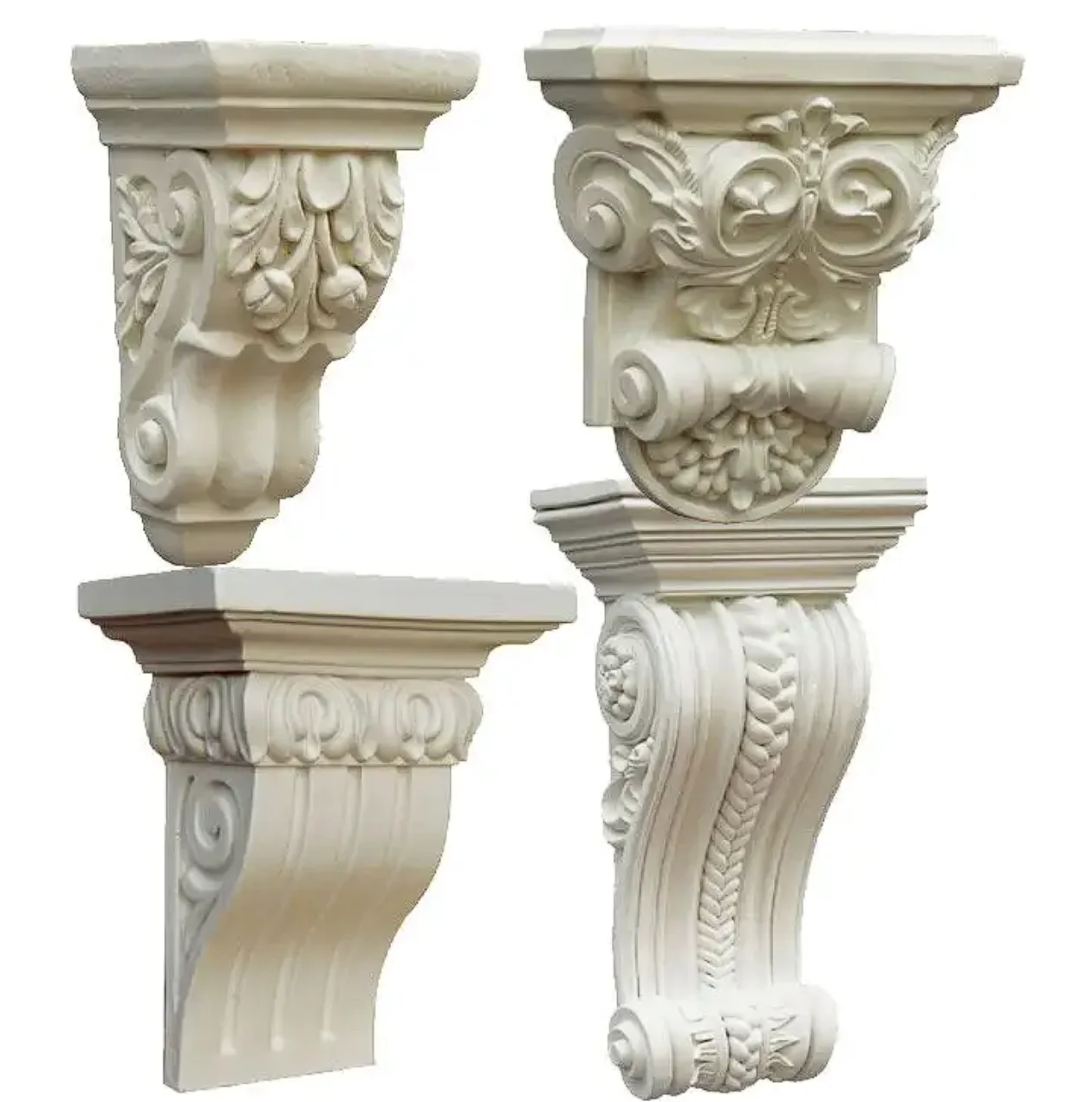 Appliques Onlays Decorative Polyurethane Pu Hand Carved Ceiling Dome Furniture Moulding Brackets Mouldings - Buy Decorative Wood
