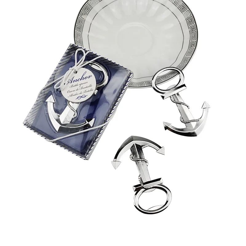 Wedding Guest Party Favors Gift Souvenirs Beer Opener Silver Anchor Bottle Opener