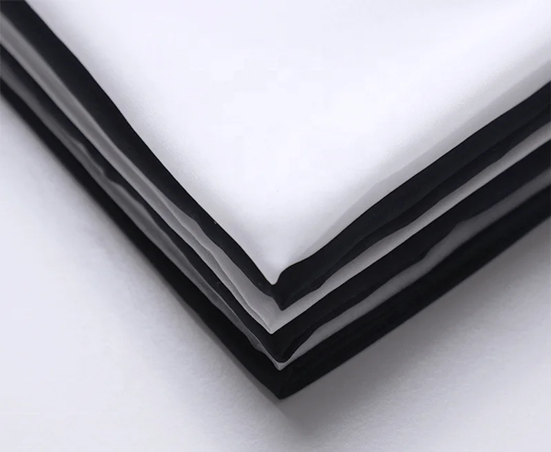 Very light thin 10D 20D 30D Invisible coating Chiffon fusing interlining fabric for dress