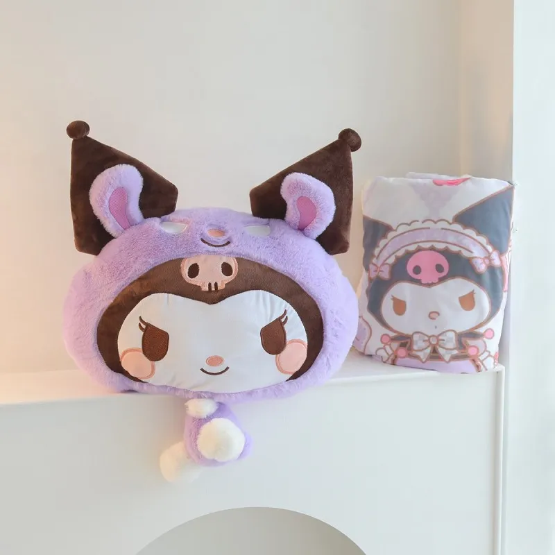 plush pillow with blanket my Melody Plush Doll Pillow Carpet 2 In 1Soft Cushion Plush Blanket Coral pillow folded blanket