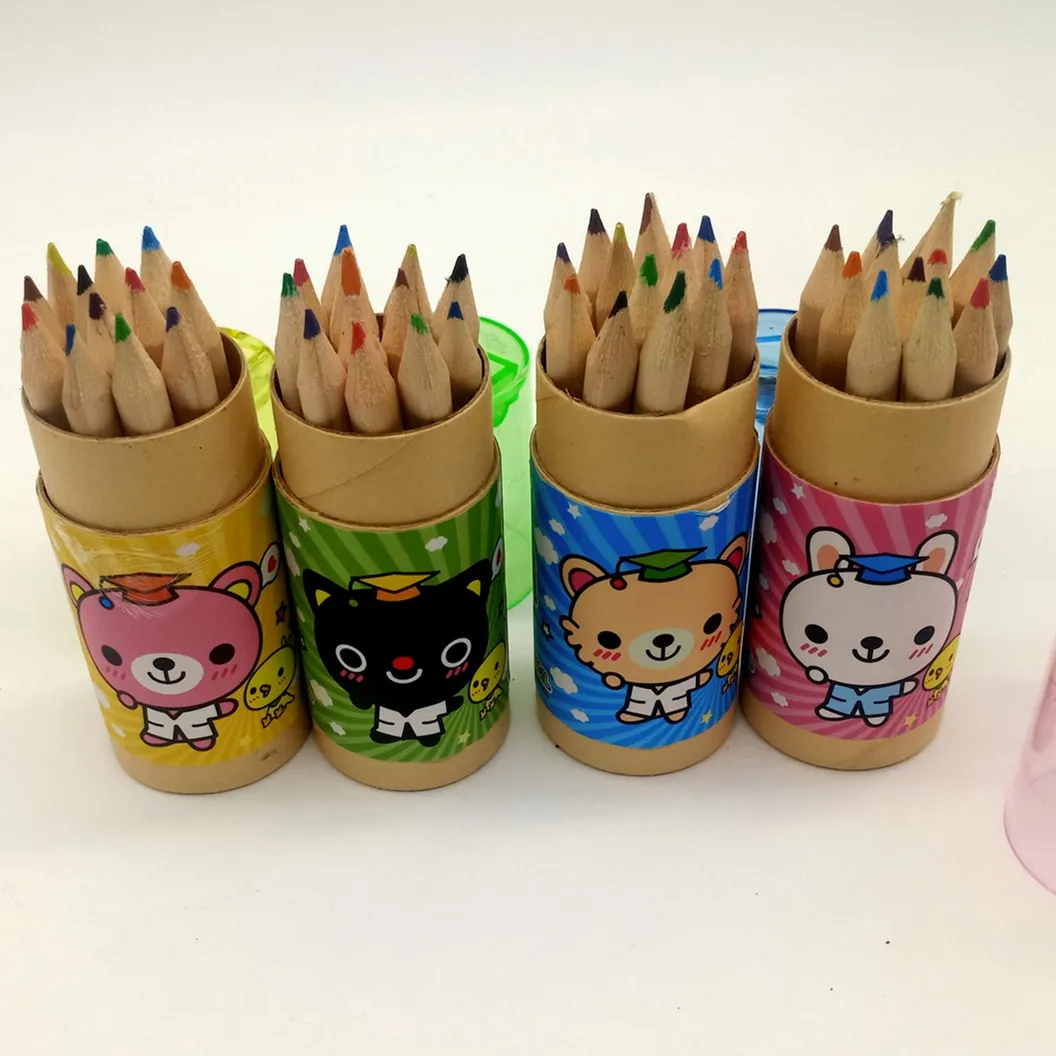 Profesional eco recycle rainbow colored pencil colored drawing pencil wholesale colored pencil