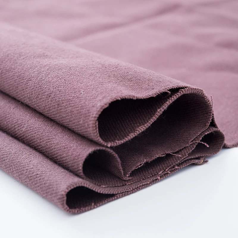 Дешевая цена, высокое качество, 59/60 кофейного цвета, Конопляный хлопок, тканый холст, саржа, джинсовый комбинезон для chorecoat, куртка