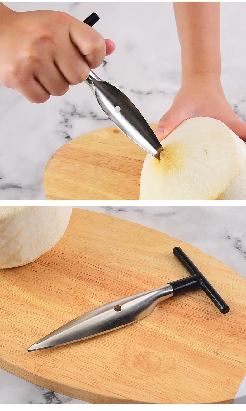 Stainless Steel Coconut  Opener Tool for Fresh Green Coconut Water
