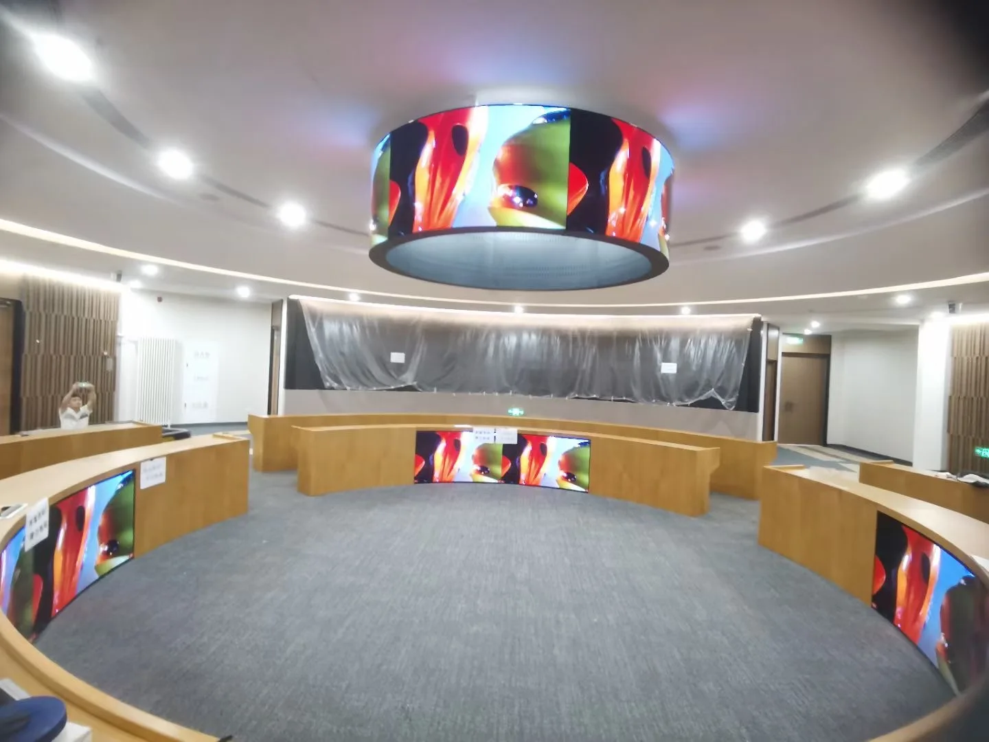 55 inch Flexible Curved Display OLED Customized Shape Screen for Advertising Exhibition and Events