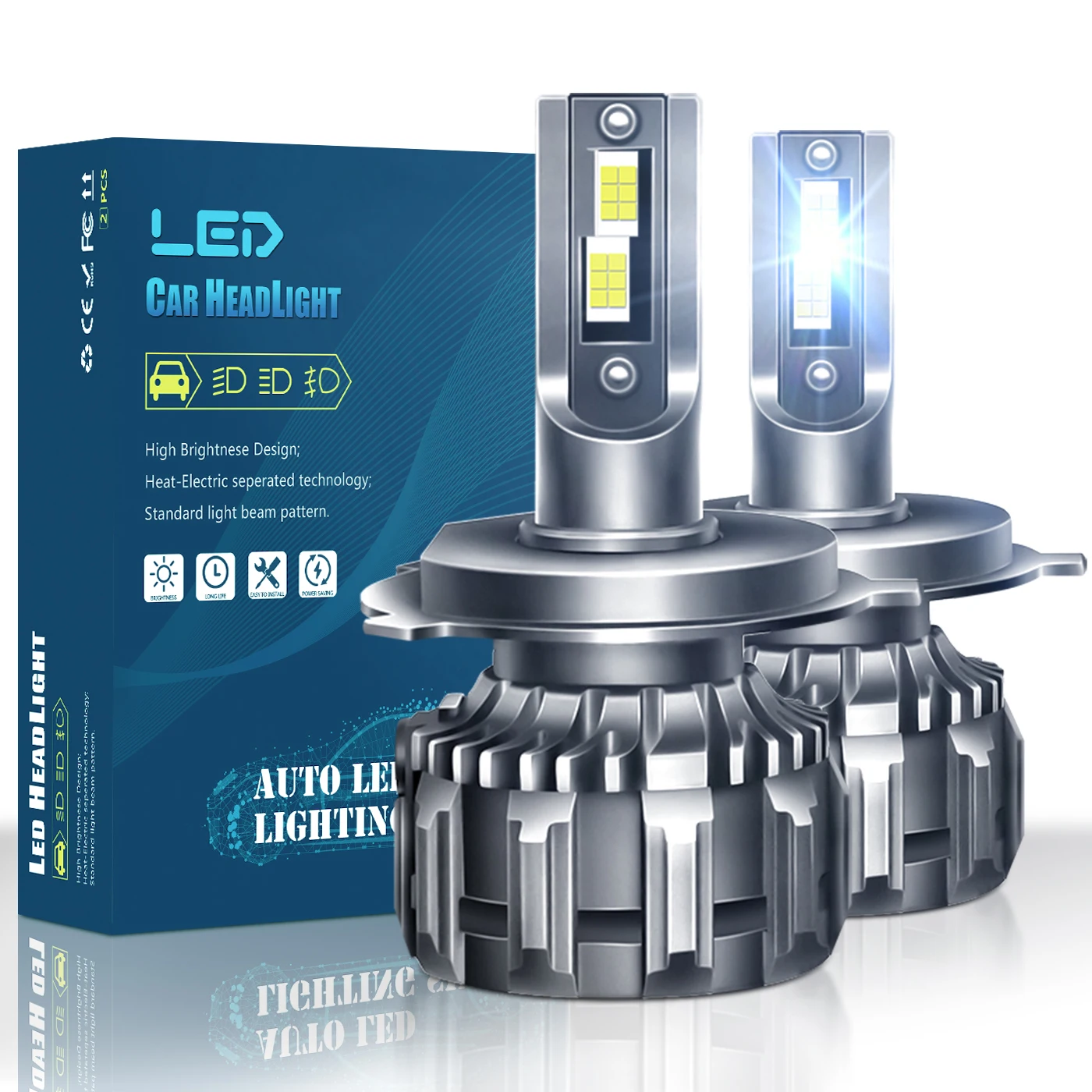 Super Bright 18000 Lumen Auto H7 H4 Lights M3 Led Fan Luces Led 9005 9006 H11 H7 H4 Car Led Headlights