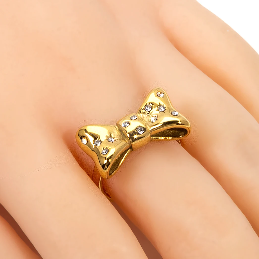 2024 New Arrival 18k Rings Jewelry Women Gold Plated Rings Jewelry Women Stainless Steel Rings Jewelry Women