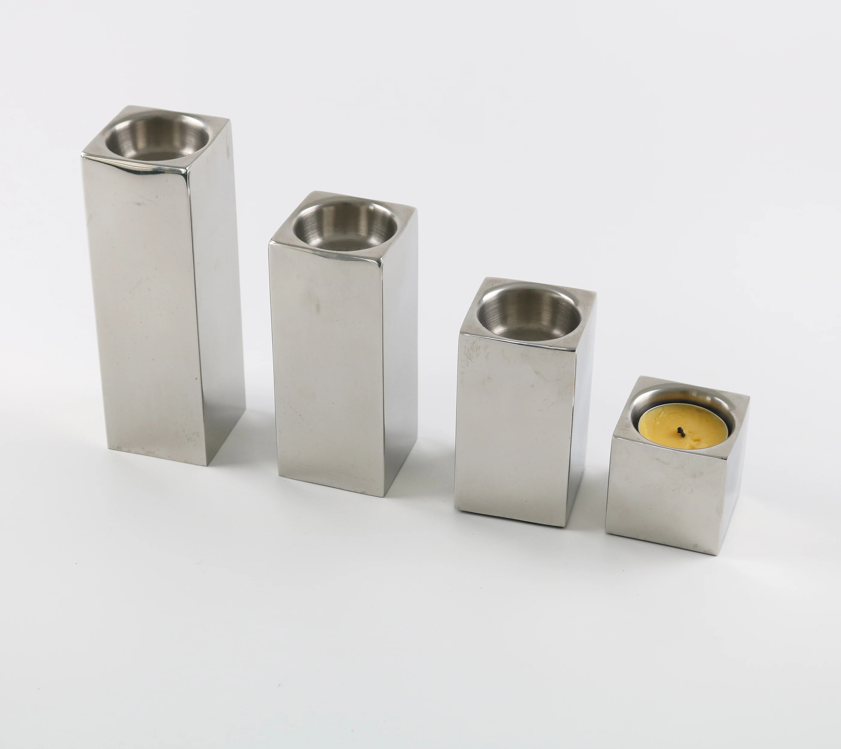 Модный дизайн винтажный литая подсвечник из нержавеющей