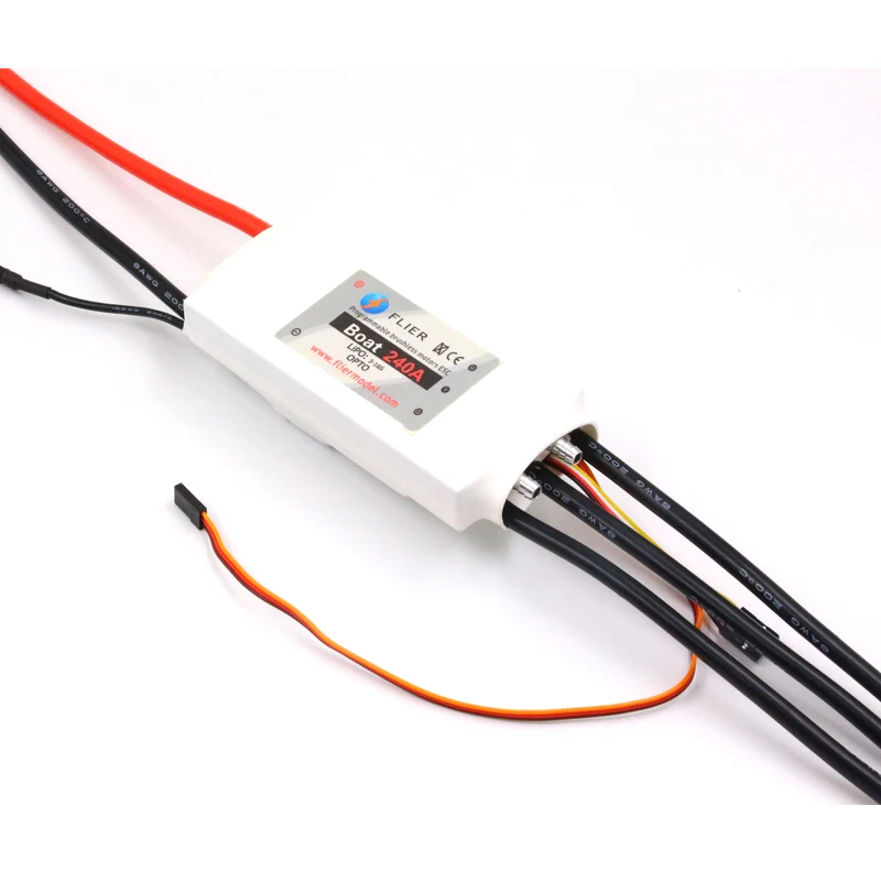 FLIER 240A ESC 3-16S ESC высоковольтный бесщеточный контроллер скорости охлаждения воды с программным кабелем для RC лодки доски для серфинга