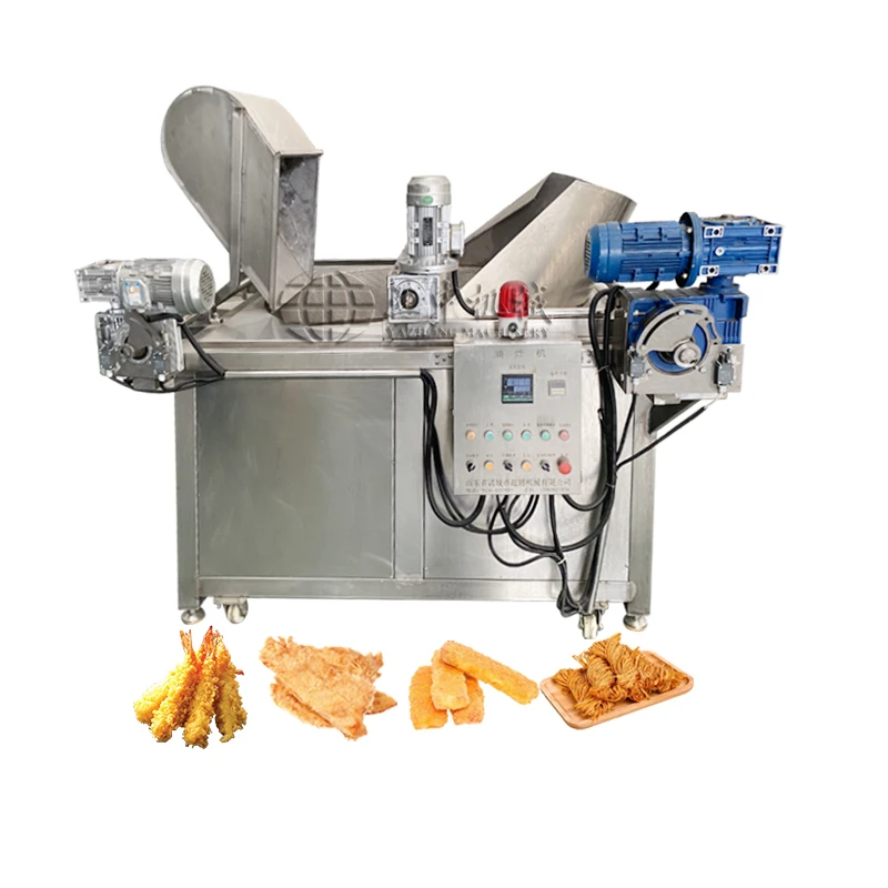 Automatic Snack Namkeen Garri Donut Deep Batch Deep Fryer Machine Cassava Frying Machine